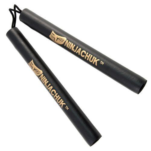 NINJACHUK Nunchaku Nunchuck Foam Black 12" (String) - Violent Art Shop
