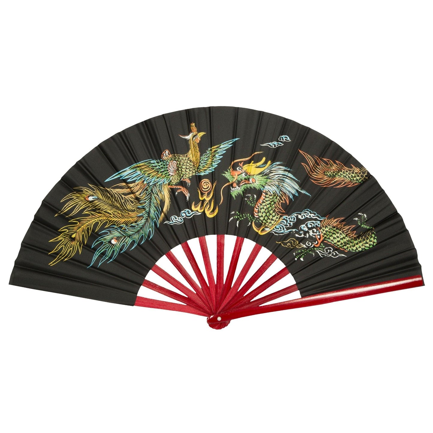 Bamboo Fan with Printed Design 13" - Violent Art Shop