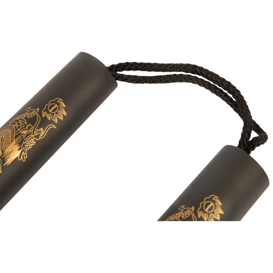 Practice Foam Chuck Nunchaku Nunchuck With Dragon II w/String 12" - Violent Art Shop