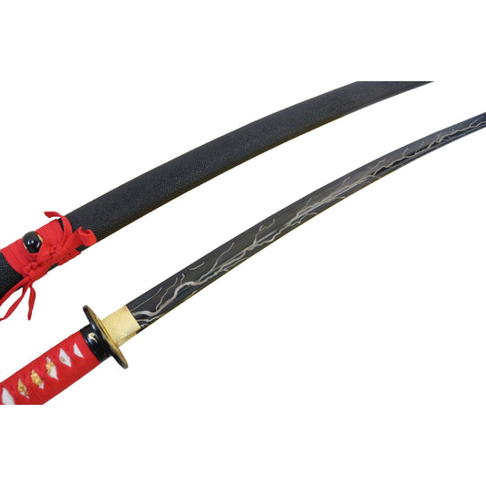 Black Sword w/ Black Engraved Blade - Violent Art Shop