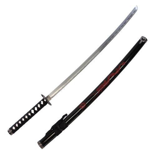 Black Sword w/ Red Dragon Samurai Sword 40" - Violent Art Shop
