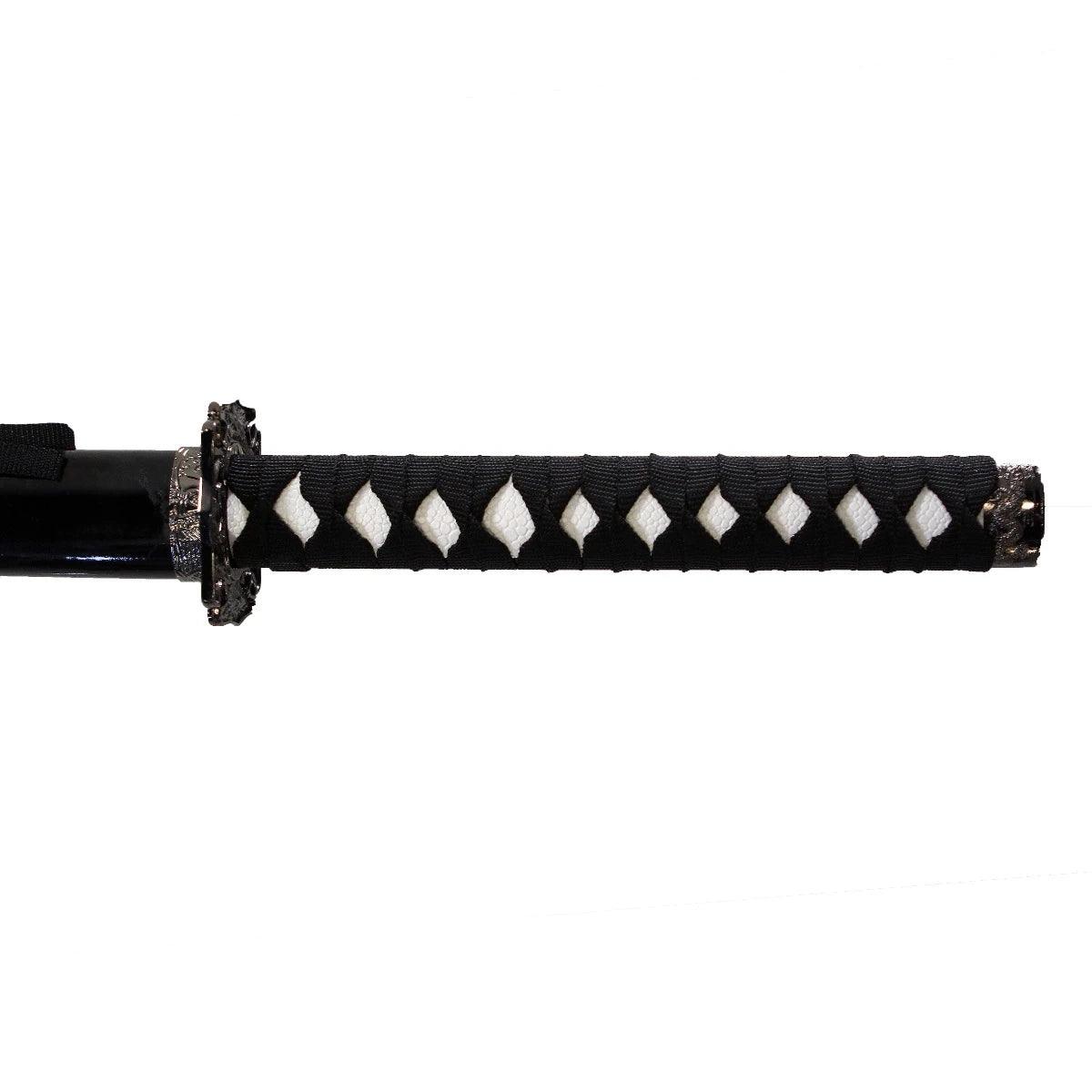 Black Sword w/ Red Dragon Samurai Sword 40" - Violent Art Shop