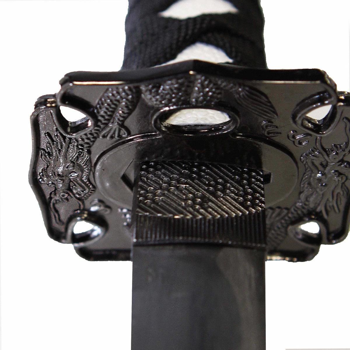 Black Sword w/ Red Dragon Samurai Sword 40" - Violent Art Shop