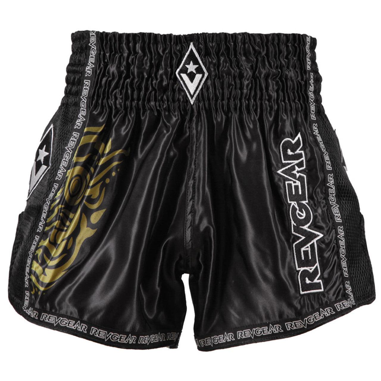 Legends Thai Shorts - Demon - Black / Gold- Violent Art Shop
