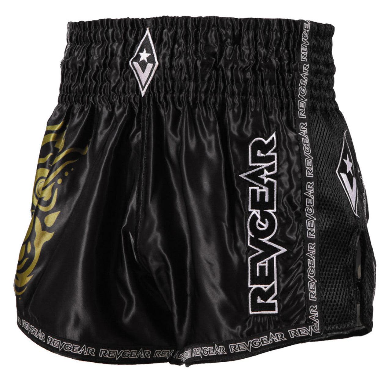 Legends Thai Shorts - Demon - Black / Gold- Violent Art Shop