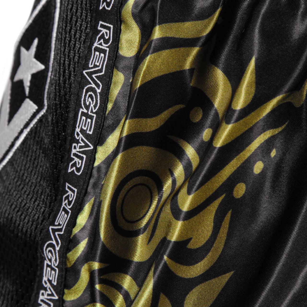 Legends Thai Shorts - Demon - Black / Gold- Violent Art Shop