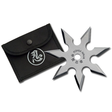 7 Point Silver Throwing Star - Violent Art Shop