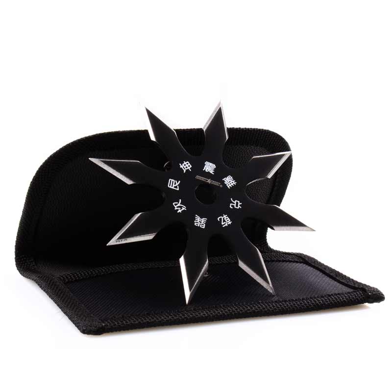8-Point Black Ninja Star - Violent Art Shop