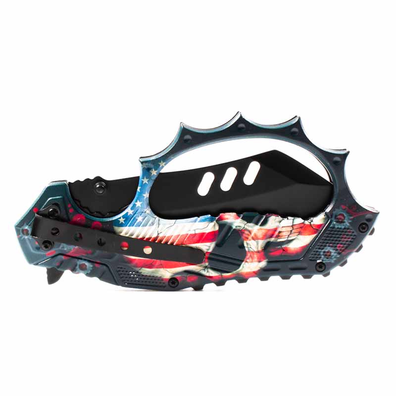American Skull Knuckle Knife