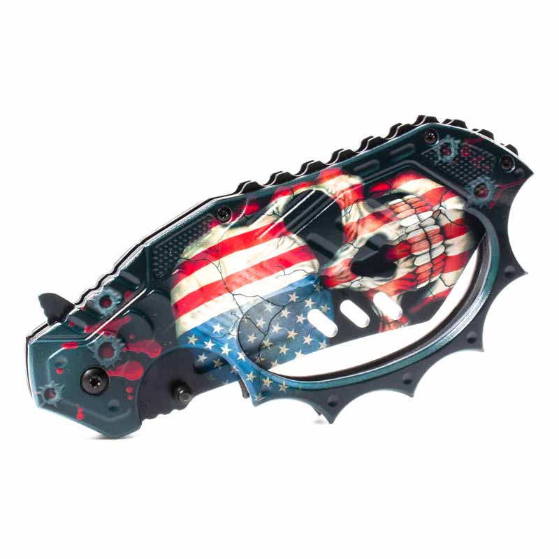 American Skull Knuckle Knife