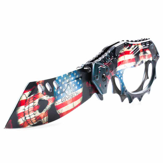 American Skull Knuckle Knife