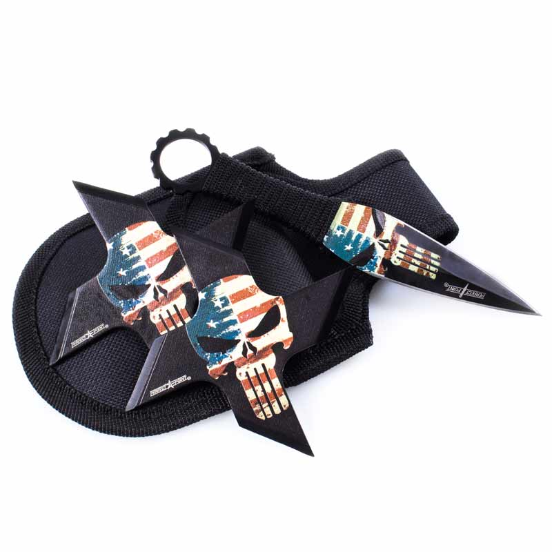 American Skull Throwing Set - Violent Art Shop