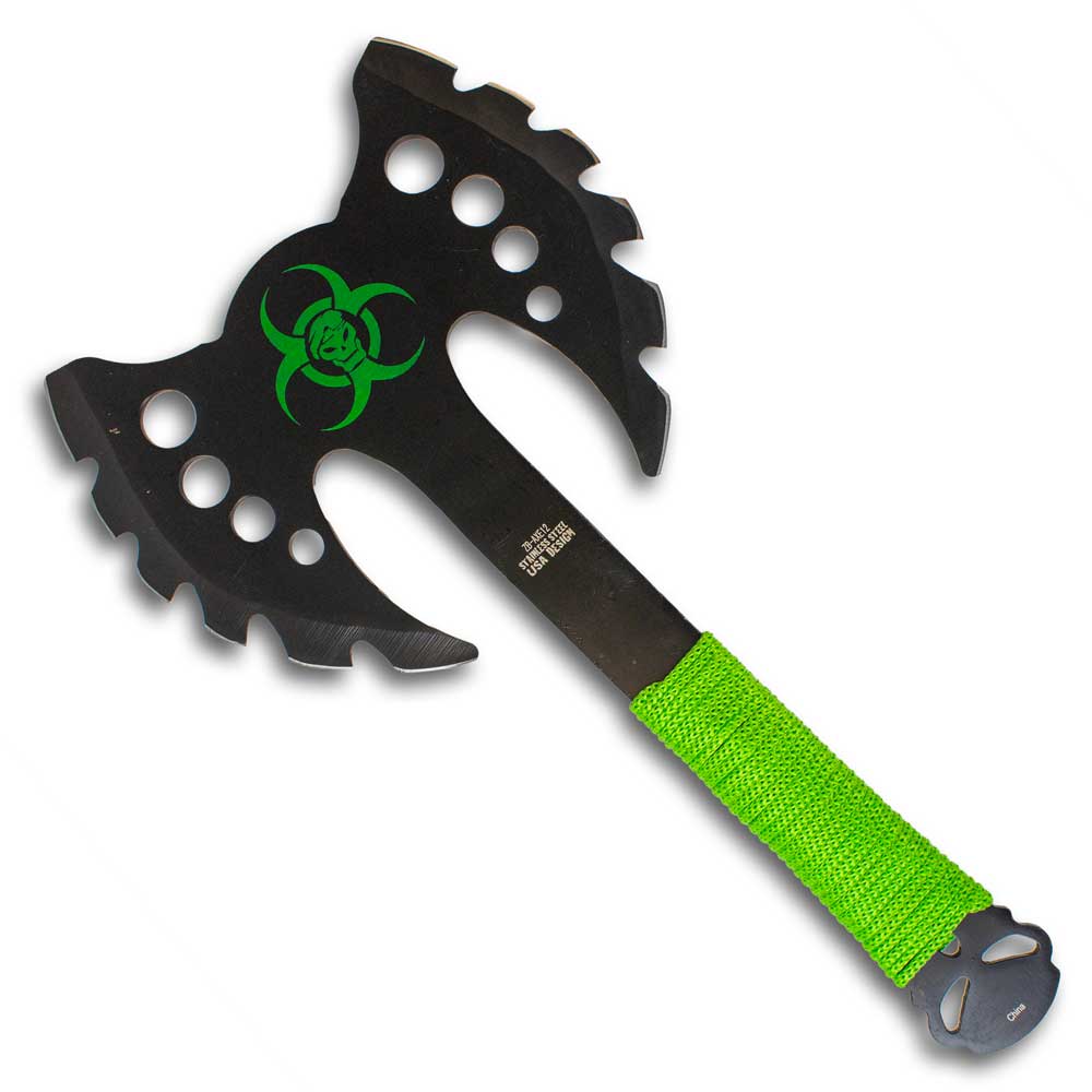 Biohazard Throwing Axe - Violent Art Shop