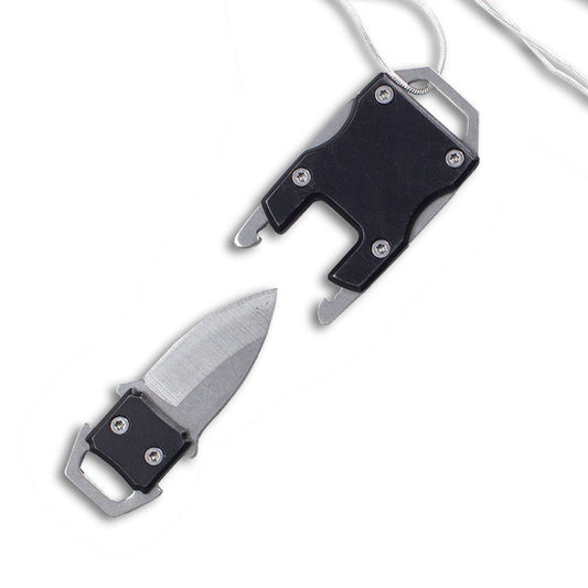 Black EDC Necklace Knife - Violent Art Shop
