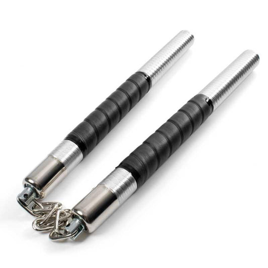 Black Grip Aluminum Nunchucks - Violent Art Shop