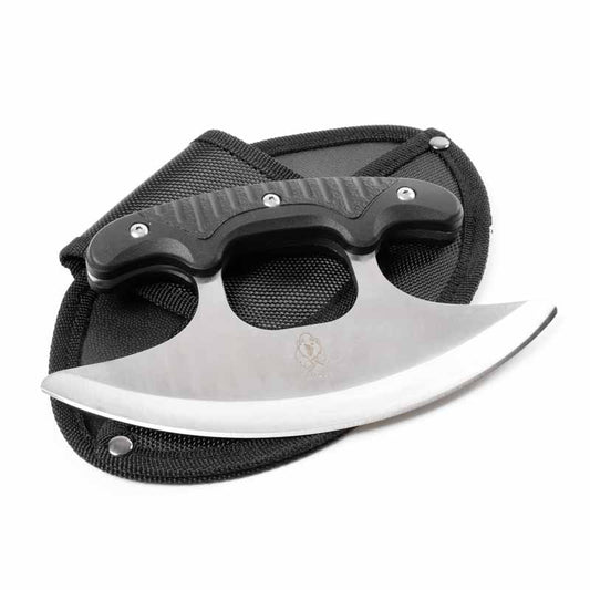 Black Grip Ulu Knife - Violent Art Shop