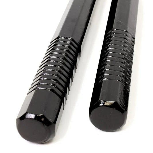 Black Octagon Nunchucks with Grip - Violent Art Shop