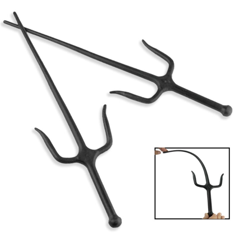 Black Rubber Sai - Violent Art Shop