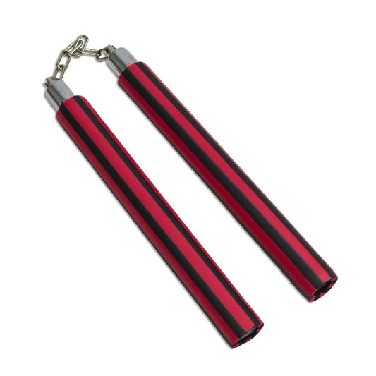 Black Striped Foam Chain Nunchaku - Violent Art Shop