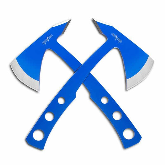 Blue Throwing Axe Set