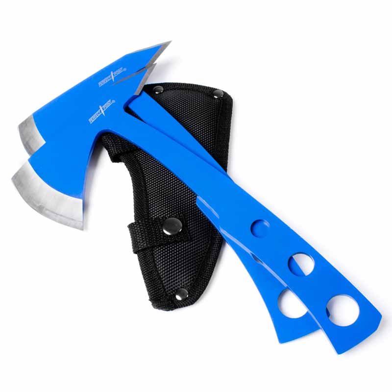Blue Throwing Axe Set - Violent Art Shop