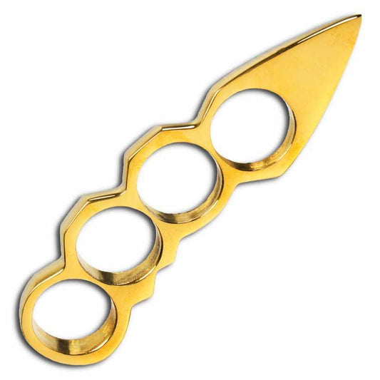 Compact Brass Spiked Knuckles