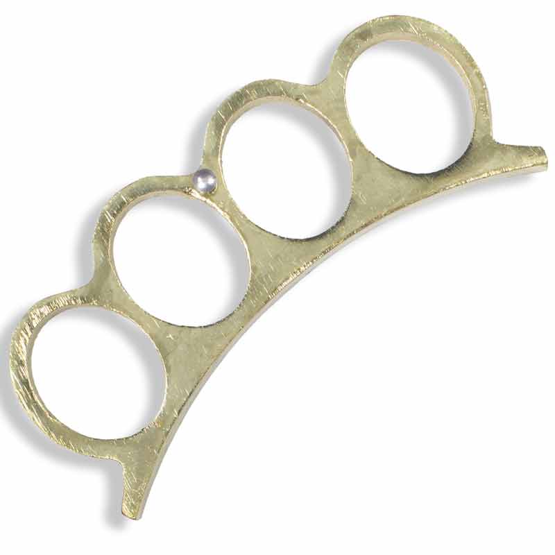 Compact Gold Knuckle Duster - Violent Art Shop