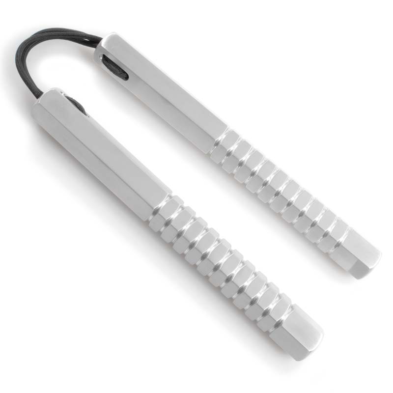 Corded Hexagon Nunchaku with Grip - Violent Art Shop
