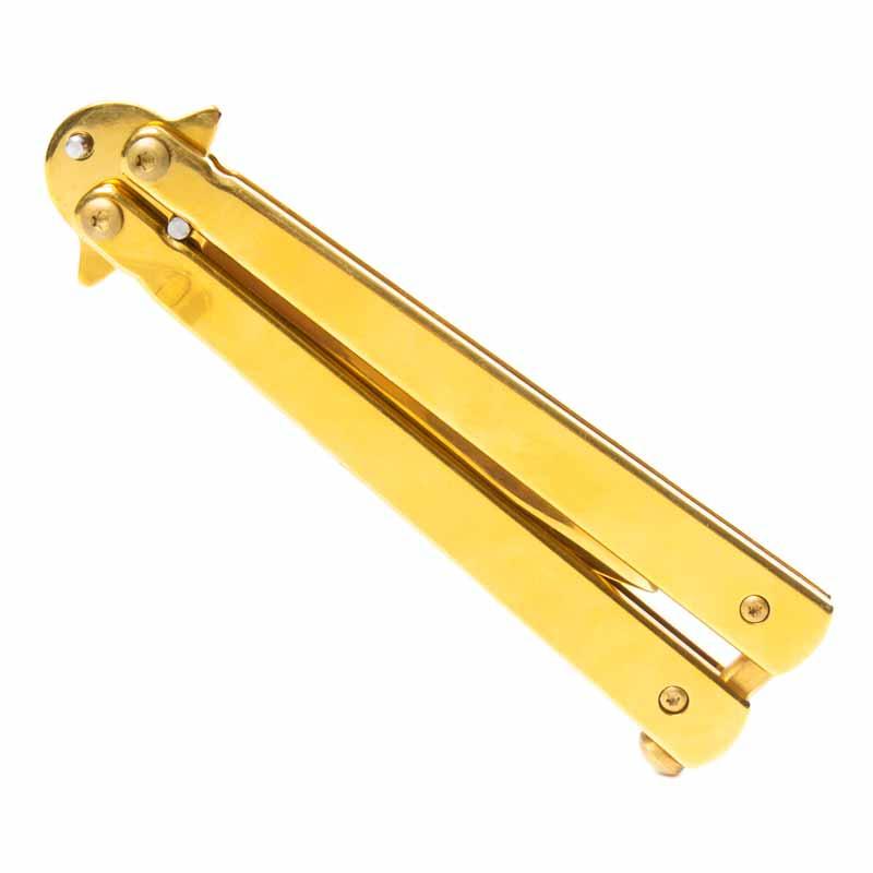 Gold Finish Butterfly Knife
