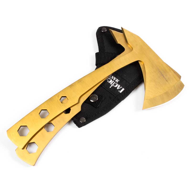 Golden Throwing Axe Set - Violent Art Shop
