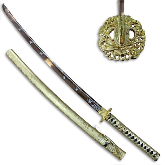 Golden Warrior Katana - Violent Art Shop