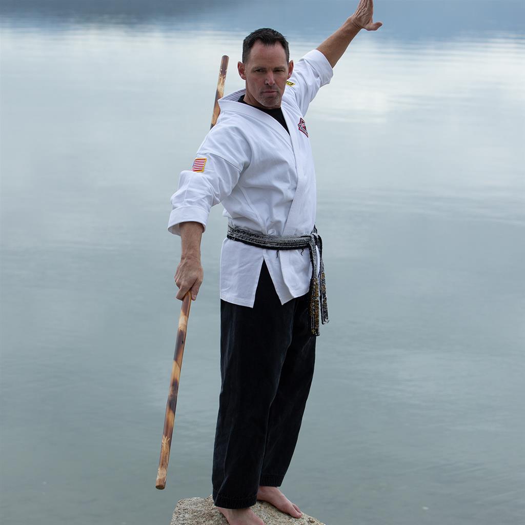 Hand Carved Rattan Bo Staff - Violent Art Shop