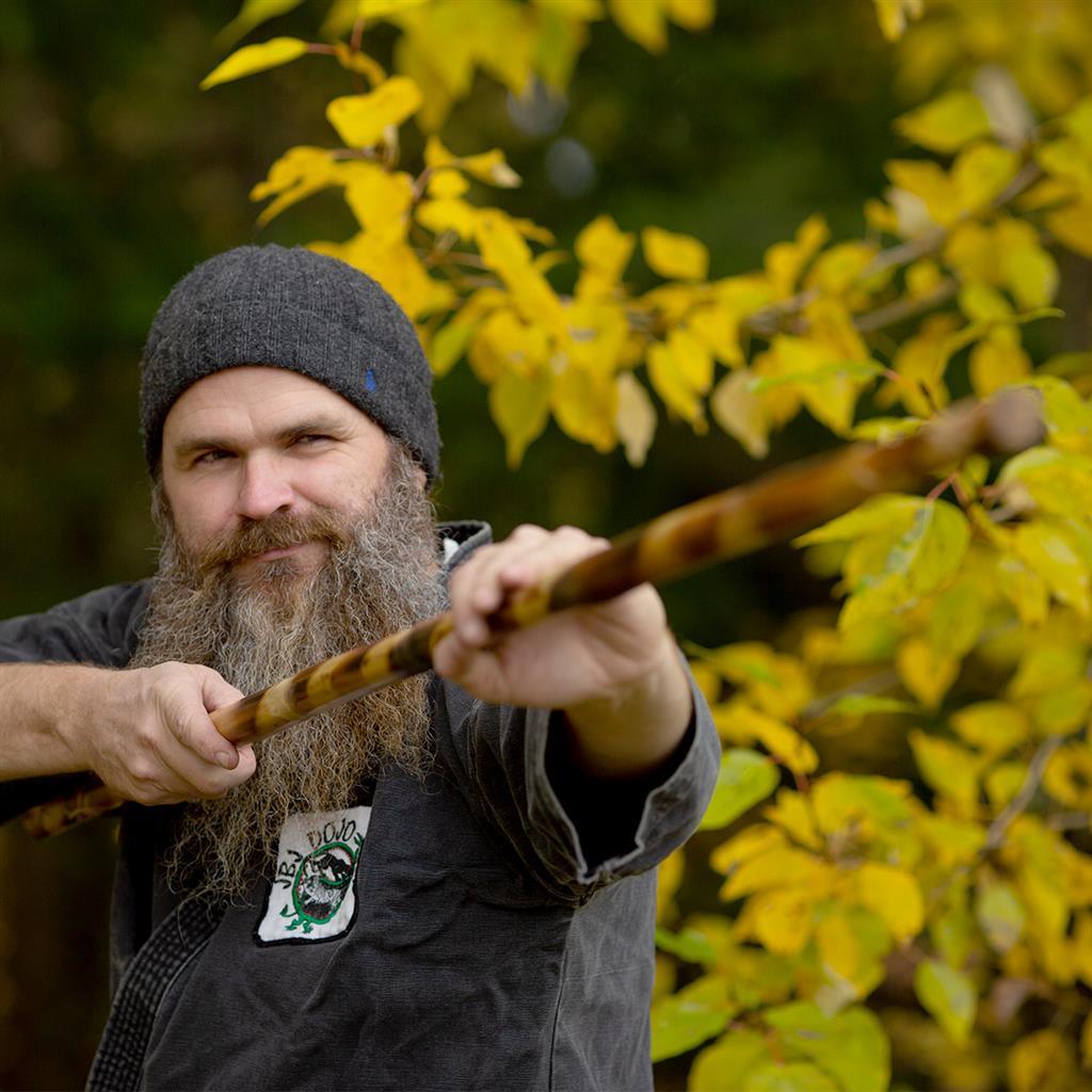 Hand Carved Rattan Bo Staff - Violent Art Shop