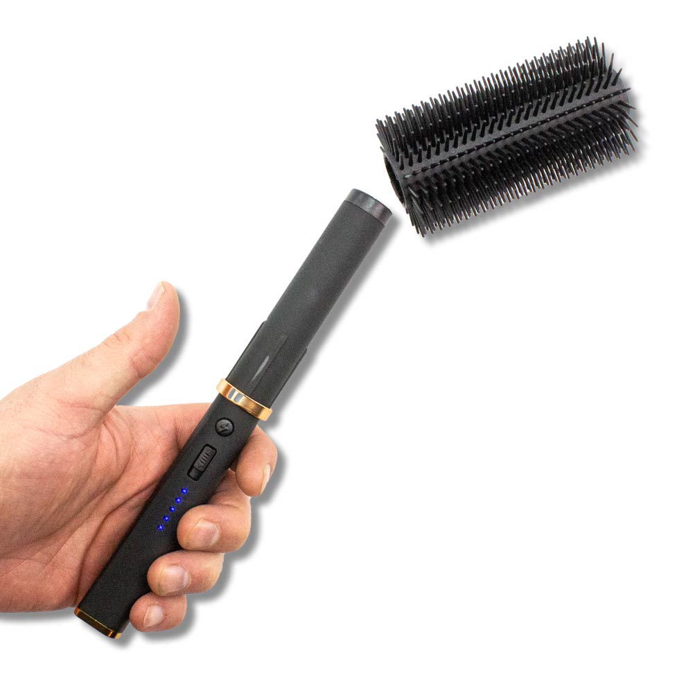 Hidden Stun Gun Brush