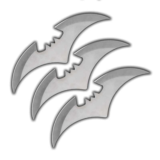 Large Silver Bat Throwers