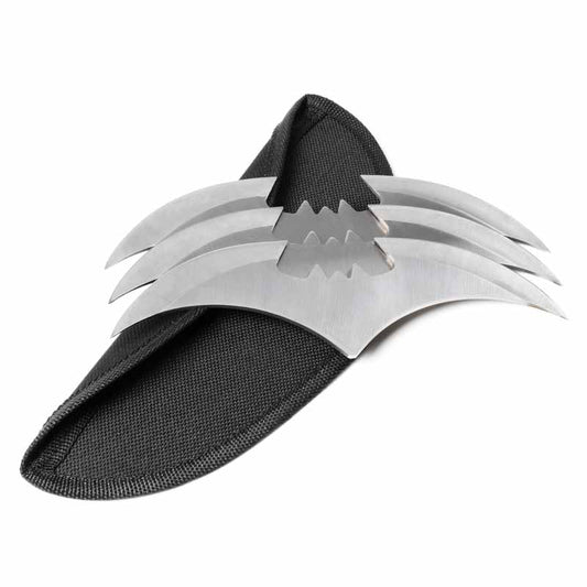 Large Silver Bat Throwers - Violent Art Shop