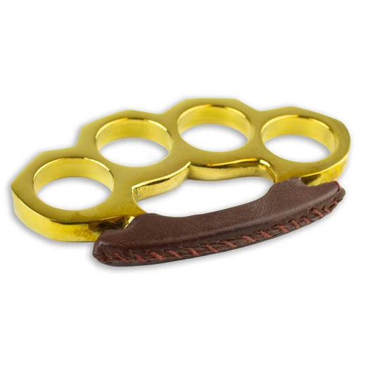 Leather Wrapped Brass Knuckles