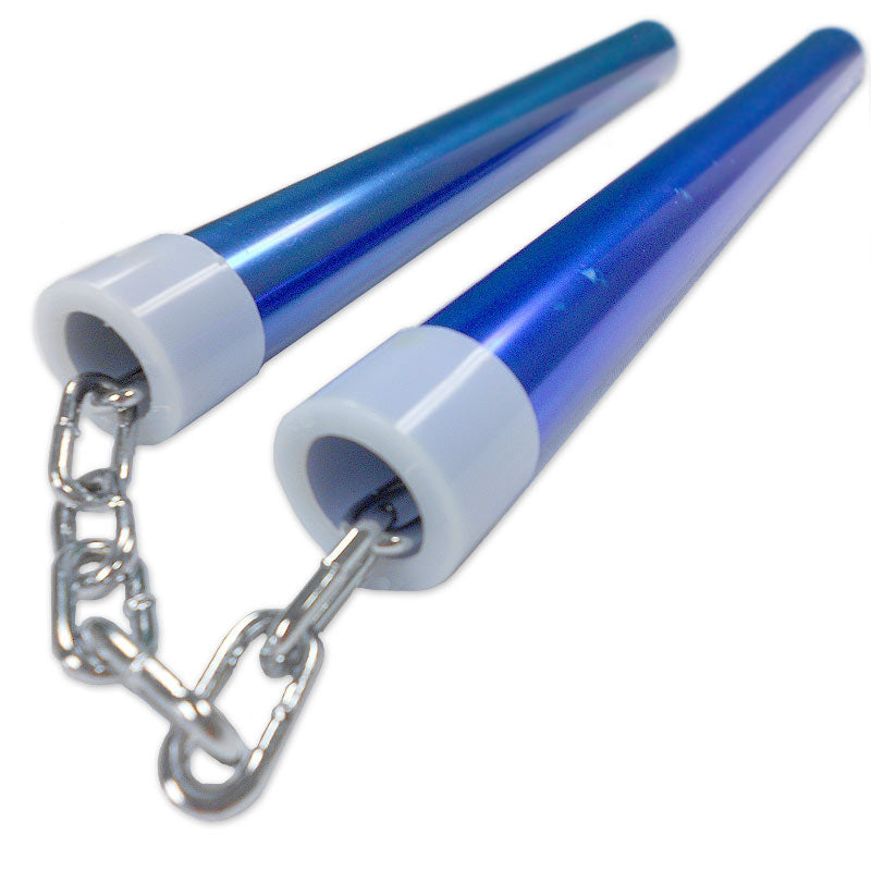 Metallic Blue Aluminum Nunchaku