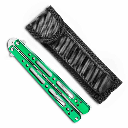 Metallic Green Butterfly Trainer