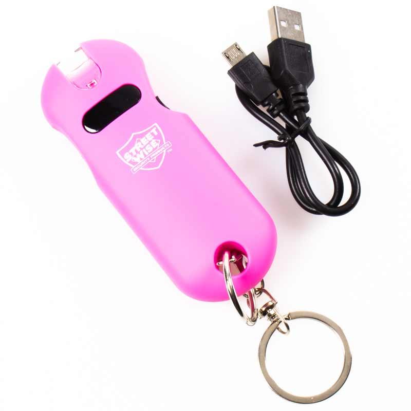 Pink Stun Gun Keychain
