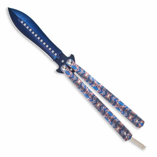 Psychedelic Broadhead Butterfly Knife - Violent Art Shop