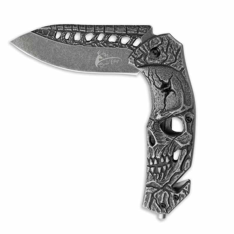 Raging Skull Pocket Knife