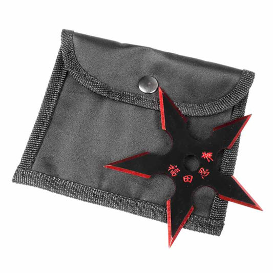 Red Blade Ninja Star - Violent Art Shop