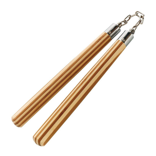 Round Bamboo Ball-Bearing Nunchaku - Violent Art Shop