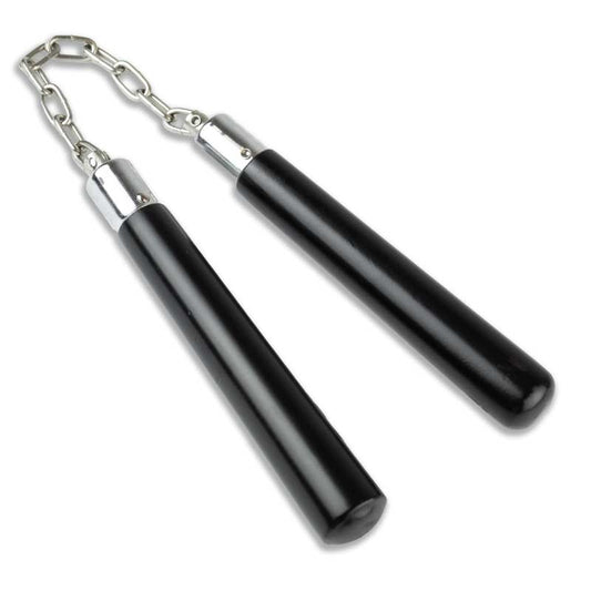 Short Black Hardwood Nunchaku - Violent Art Shop