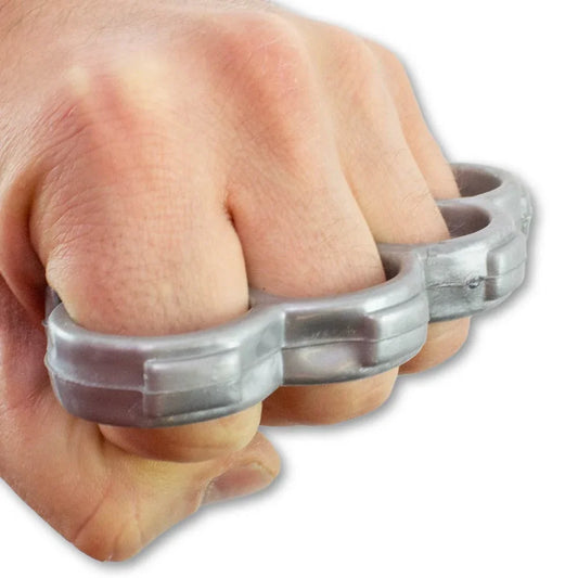 Silver Plastic Knuckle Duster