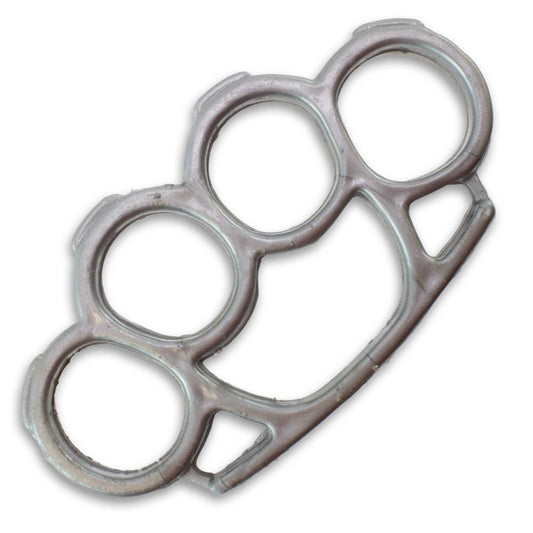Silver Plastic Knuckle Duster - Violent Art Shop