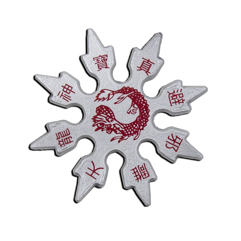 Silver Rubber Throwing Stars