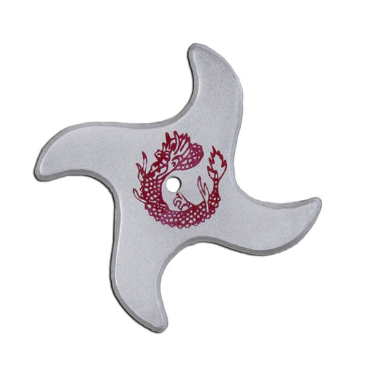Silver Rubber Throwing Stars