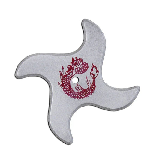 Silver Rubber Throwing Stars